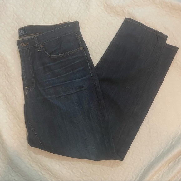 Lucky Brand 121 Heritage Slim Men's Dark Wash Blue Jeans 38W 32L 38x32 - Picture 1 of 15